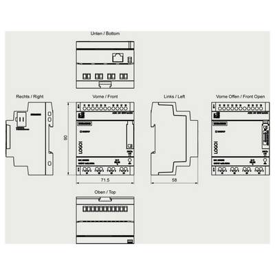 Siemens Logo! 9 6ED1052-2HB08-0BA3 SPS-Steuerungsmodul 24 V/DC-1