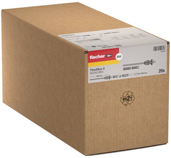 Fischer 575228 Abstandsmontagesystem (L) 380 mm verzinkt 20 St.