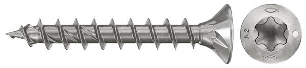 Fischer 574057  Spanplattenschraube 3.5 mm 16 mm TX    rostfreier Stahl  200 St.
