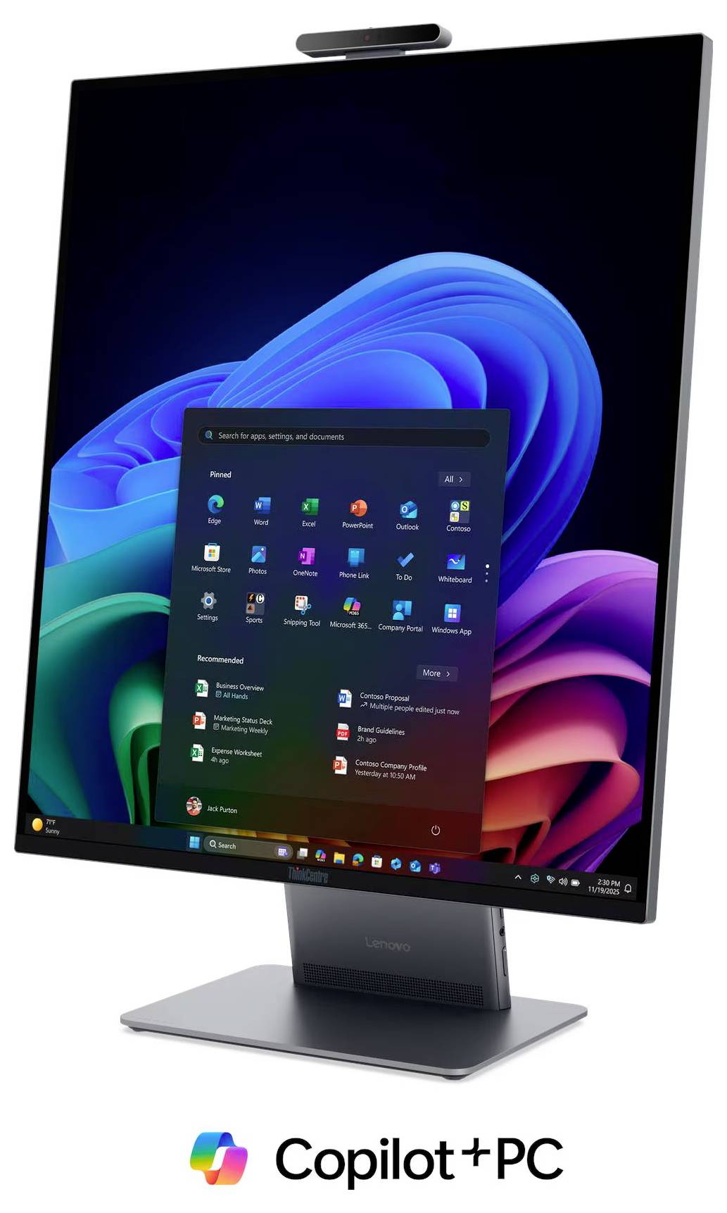 Lenovo All-in-One PC ThinkCentre X AIO 70.1 cm (27.6 Zoll) QHD Intel® Core™ Ultra X7 368H 5 GHz 32 GB RAM 512 GB SSD Int-1