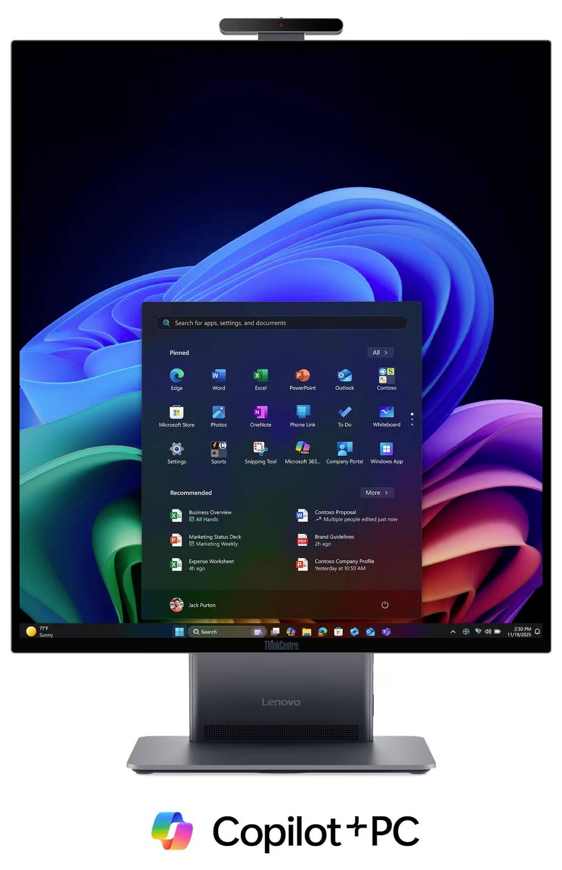 Lenovo All-in-One PC ThinkCentre X AIO 70.1 cm (27.6 Zoll) QHD Intel® Core™ Ultra X7 368H 5 GHz 32 GB RAM 512 GB SSD Int-2