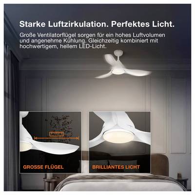 OSRAM HOMELIGHTING Ceiling Fan Nordes 1065mm 38W CCT RGB Deckenventilator 38 W (Ø) 1065 mm mit Beleuchtung, mit Fernbedi-6