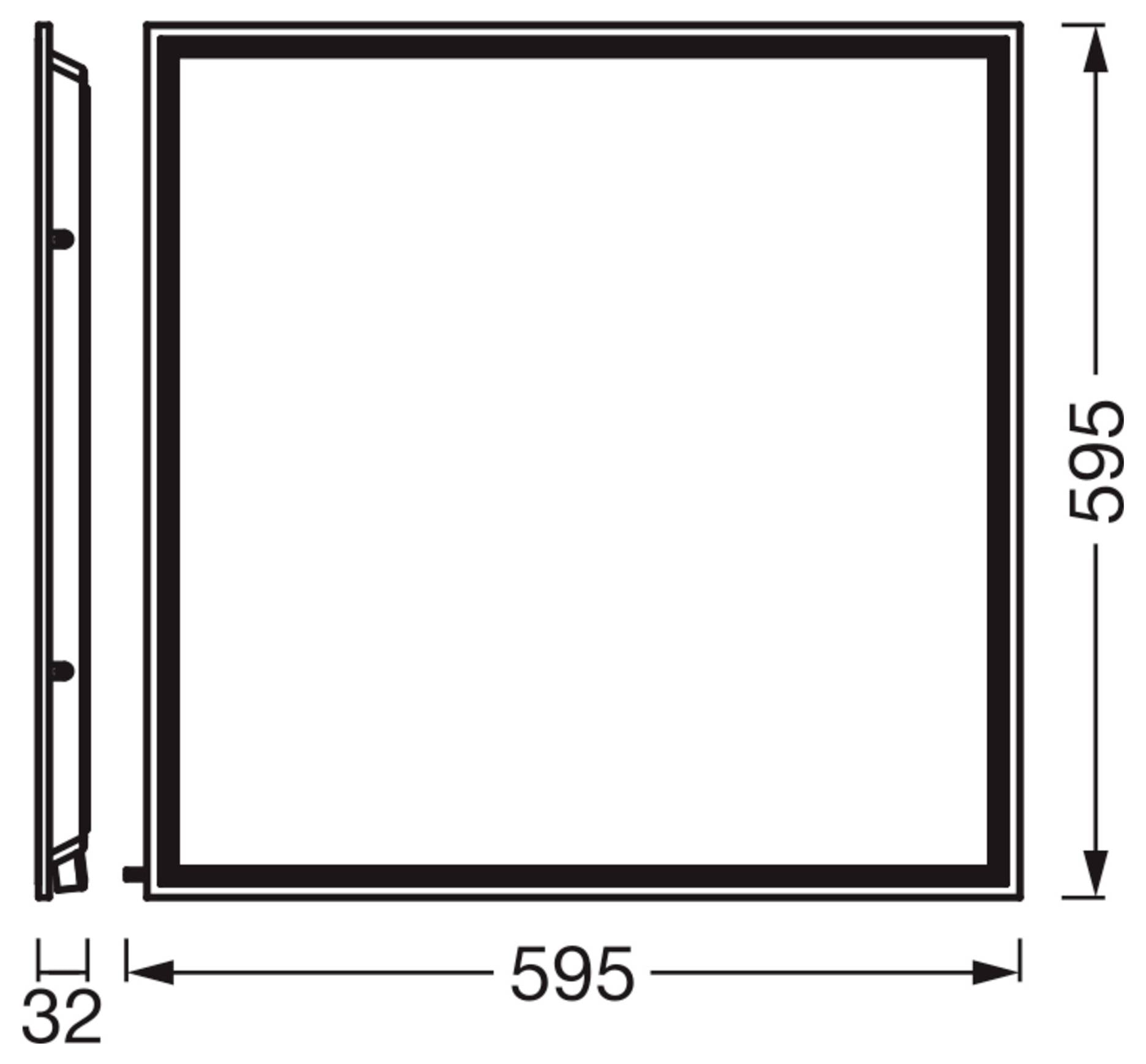 OSRAM Essential Panel CCT UGR≤19 600x600mm 50W CCT White 4099854649394 LED-Panel 36 W Warmweiß Weiß-2