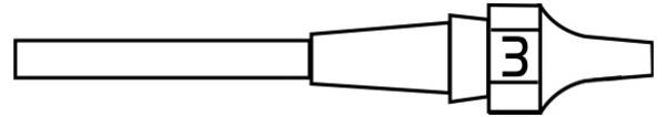 Weller XDS 3 SAUGDÜSE Ø1,0XØ2,3  L=10,5MM VERP. Saugdüse   1 St.