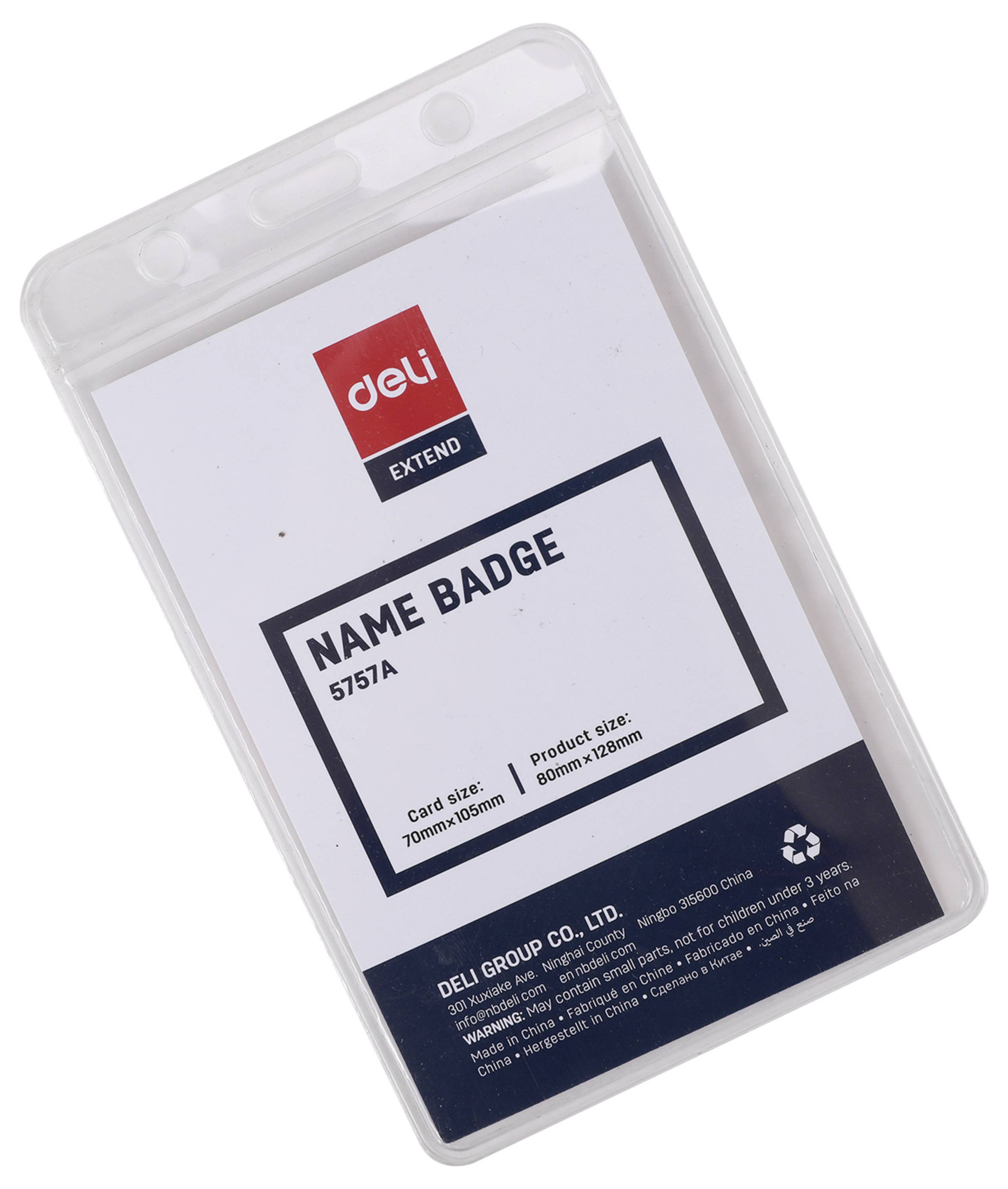 DELI D651535 Namensschild E5757A (B x H) 70 mm x 105 mm 50 St.-1