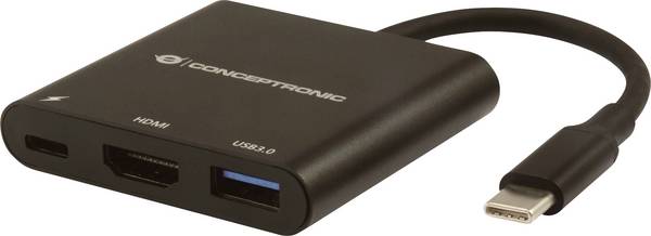 Conceptronic Notebook Dockingstation  DONN01B 3-in-1 USB 3.2 Gen 1 Docking St