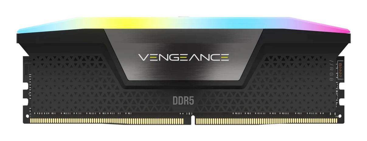 Corsair VENGEANCE RGB DDR5 5200MT/s 8GB PC-Arbeitsspeicher Kit DDR5 8 GB 1 x 8 GB 288pin DIMM CL40 CMH8GX5M1B5200C40-0
