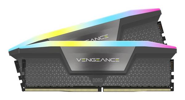 Corsair VENGEANCE RGB DDR5 6000MT/s 32GB PC-Arbeitsspeicher Kit DDR5 64 GB 2 x 32 GB 288pin DIMM CL38 CMH32GX5M2B6000Z38