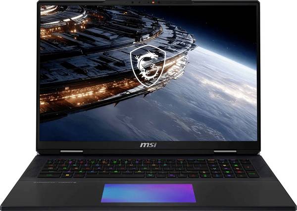 MSI Gaming Notebook Titan 18 HX A2WJ-1087  45.7 cm (18 Zoll) UHD+ Intel® Core™ Ultra 9 290HX Plus 64 GB RAM  2 TB SSD Deutsch, QWERTZ   Nvidia NVIDIA® GeForce RTX™ 5090 24 GB GDDR7 Schwarz, Silber  001824-1087
