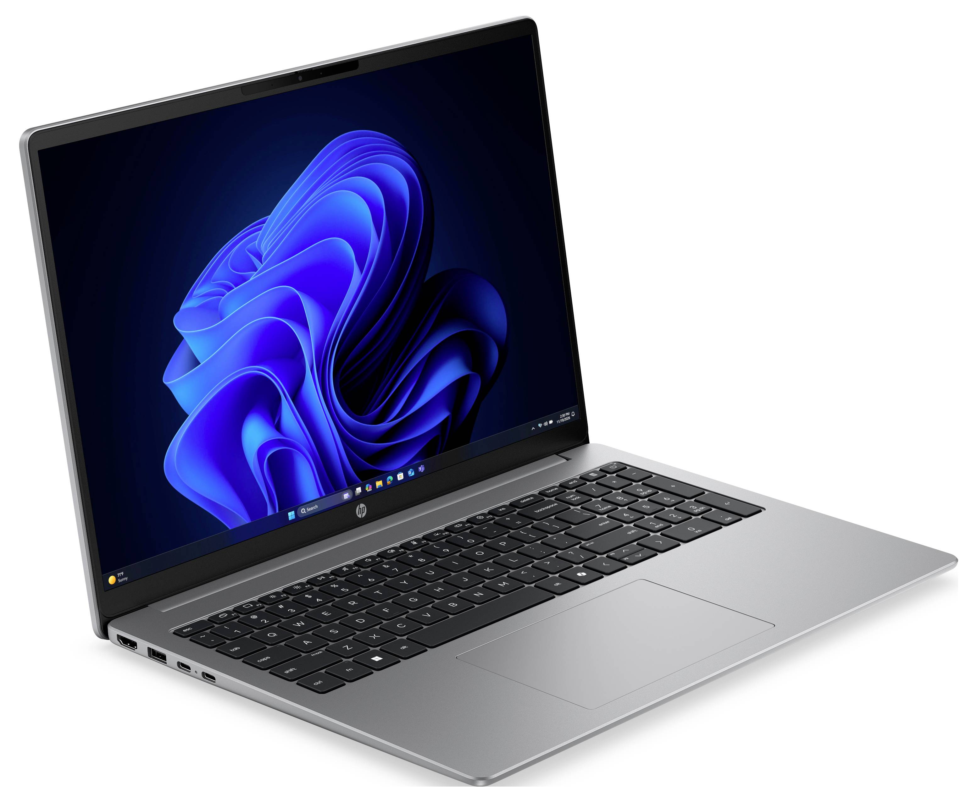 HP Notebook 40.6 cm (16 Zoll) WUXGA 120U 16 GB RAM 512 GB SSD Deutsch, QWERTZ Intel Intel-Grafik Silber D82WPET-1