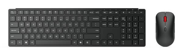 Lenovo Pro Combo 6000 Kabellos Tastatur, Maus-Set Deutsch, QWERTZ Schwarz