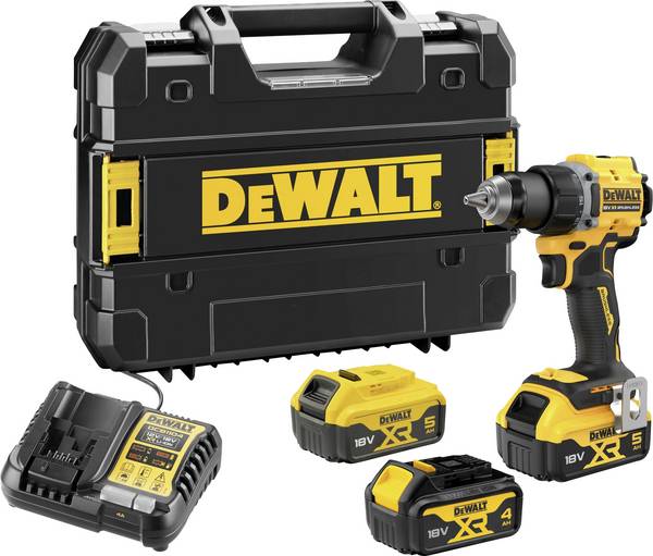 DEWALT DCD794P2T-QW Akku-Bohrschrauber inkl. 2. Akku + Ersatzakku DCB182-XJ gratis