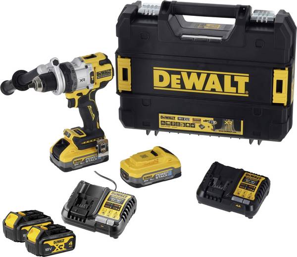 DEWALT DCD1007H2T-QW Akku-Schlagbohrschrauber inkl. 2. Akku + Akku-Kit DCB1104M2-QW gratis