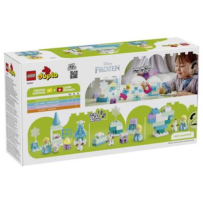 LEGO DUPLO Disney Frozen Kreativbausteine-Set mit Anna, Elsa, Olaf und Frozen-inspirierten Modellbauanleitungen für fantasievolles Spielen.