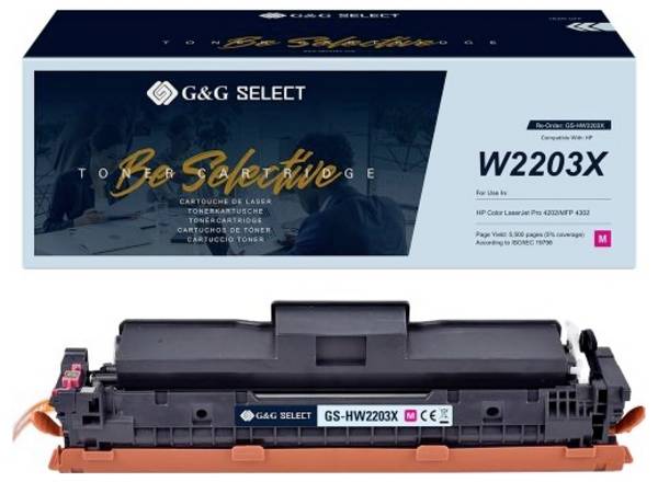 G&G Toner ersetzt HP W2203X Kompatibel  Magenta 5500 Seiten  GS-HW2203X