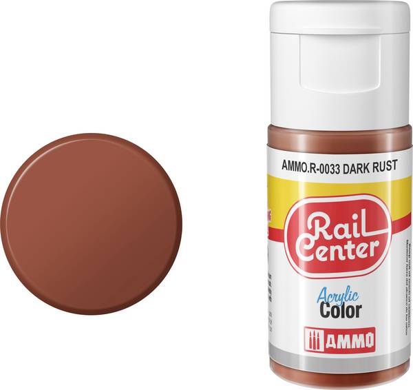 Rail Center AMMO.R-0033 Modellbau-Farbe Acryl, Rost (dunkel) matt 20 ml
