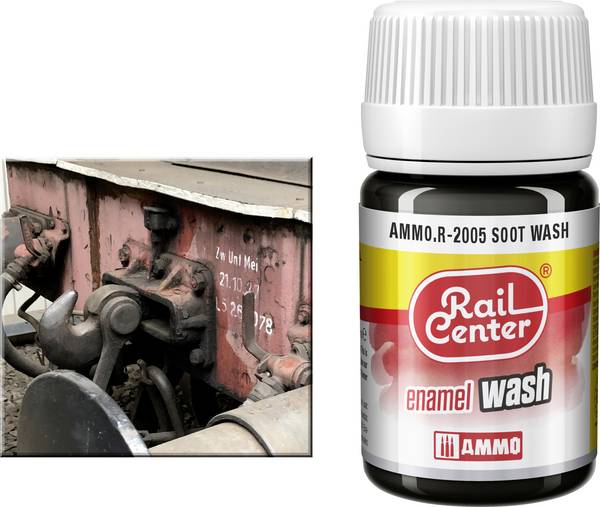 Rail Center AMMO.R-2005 Modellbahn-Texturfarbe Ruß  35 ml