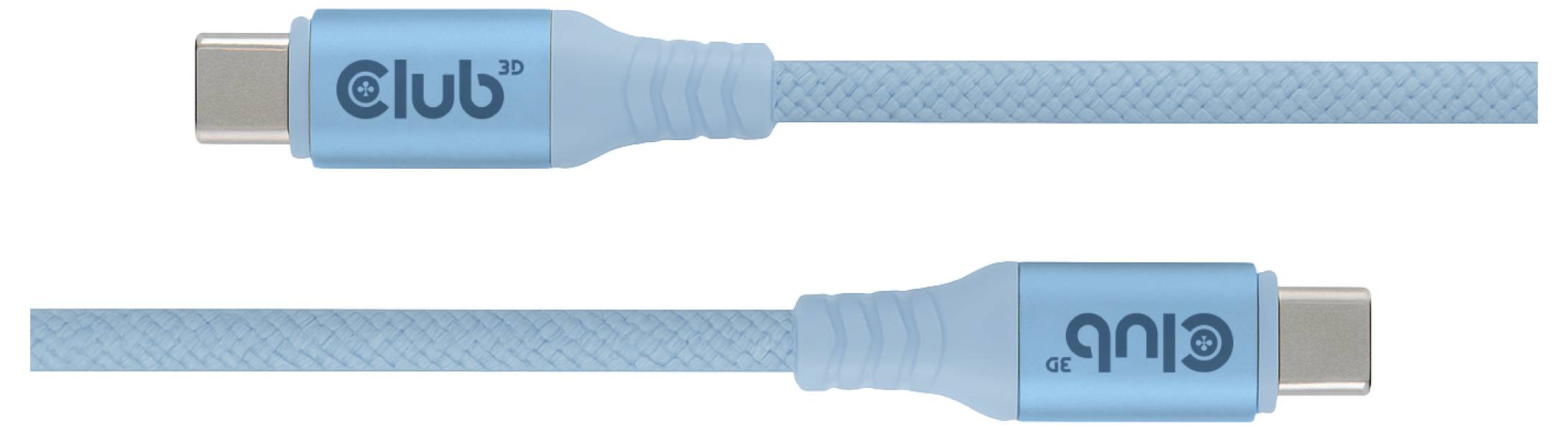 club3D USB-C® Kabel USB-C® Stecker 2 m Blau CAC-3030-4