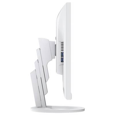 Ein Lenovo-Monitor zeigt mehrere überlagernde App-Fenster an, darunter E-Mail, Chat-Nachrichten und ein Handels-Dashboard auf einem Windows-Desktop.