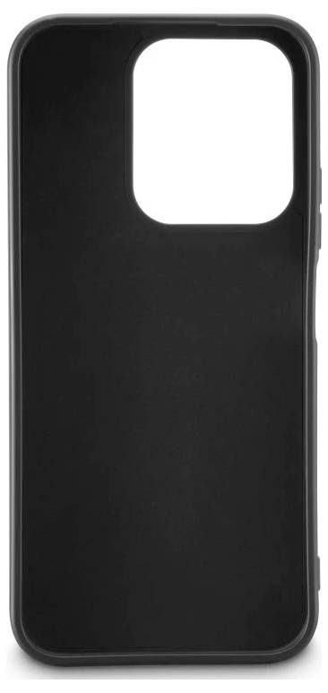 Schwarze Smartphone-Schutzhülle mit großem quadratischem Kameraausschnitt oben links.