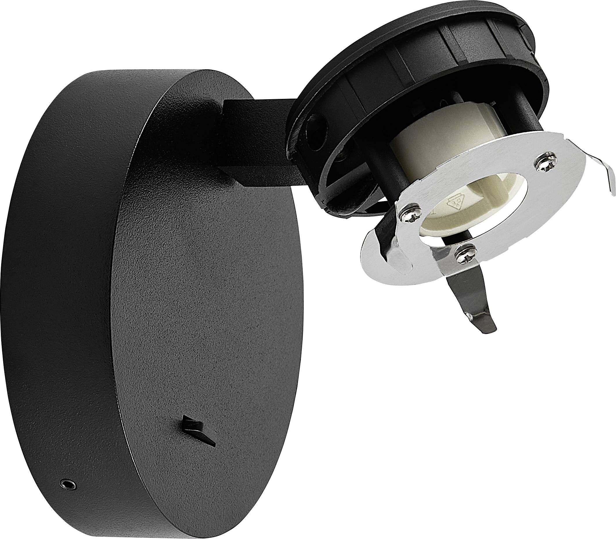 Deko Light Can Tilt Round Base 341350 Wandleuchte GU10 7.5 W Schwarz (RAL 9005)