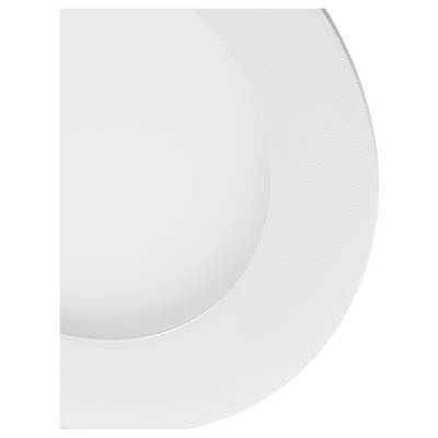 Nahaufnahme eines LED-Leuchtengehäuses mit einem Schalter für 3000K/4000K Farbtemperatur und angeschlossenen roten und blauen Kabeln.
