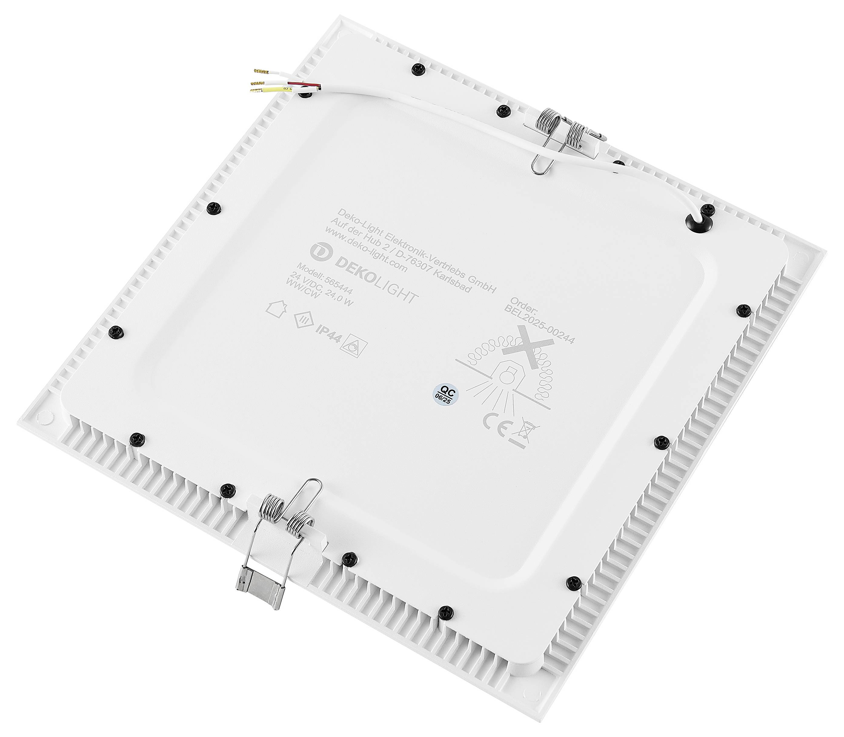 Deko Light 565444 Downlight - Anik CCT Square 215 Einbauleuchte LED 24 W Verkehrsweiß (RAL 9016)-1