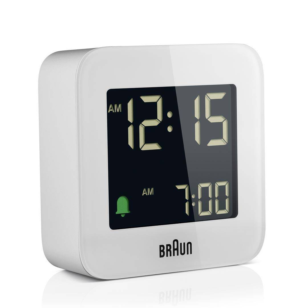 Braun BC08W-DCF Funk Wecker Weiß