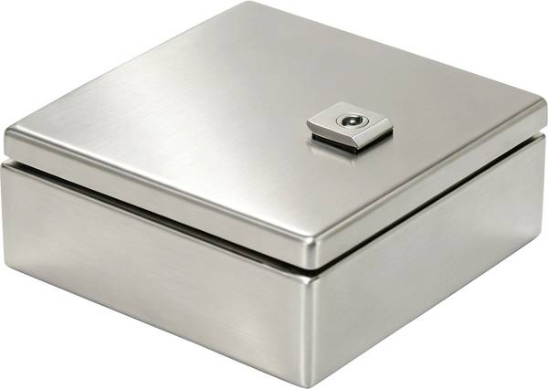 TRU COMPONENTS TC-SS202008 Schaltschrank 200 x 200 x 80 Edelstahl Lichtgrau 1 St.