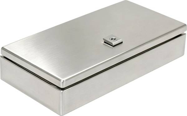 TRU COMPONENTS TC-SS204008 Schaltschrank 200 x 400 x 80 Edelstahl Lichtgrau 1 St.