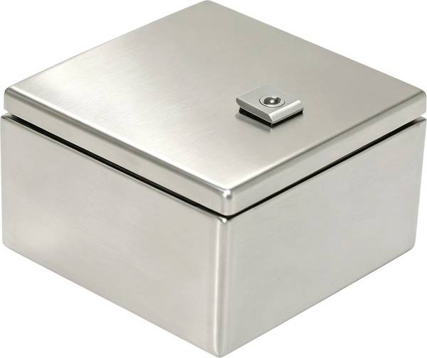 TRU COMPONENTS TC-SS202012 Schaltschrank 200 x 200 x 120 Edelstahl Lichtgrau 1 St.