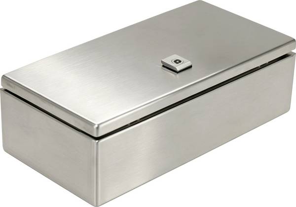 TRU COMPONENTS TC-SS204012 Schaltschrank 200 x 400 x 120 Edelstahl Lichtgrau 1 St.