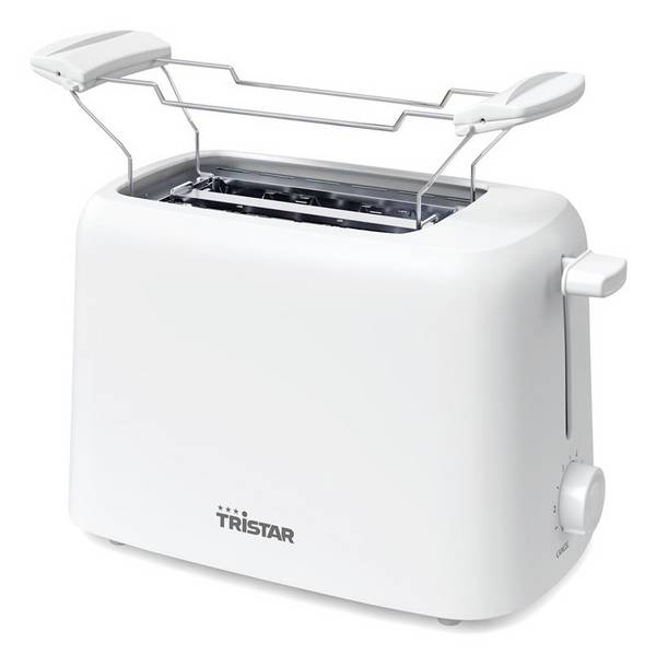 Tristar BR-1061 Toaster mit Brötchenaufsatz, Toastfunktion, Überhitzungsschutz Weiß