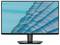 Seitenansicht eines modernen Desktop-Monitors mit silbernem Ständer auf weißem Sockel, die das schlanke Profil des Bildschirms zeigt.