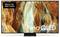 Flach-Bildschirm-Fernseher zeigt ein abstraktes orange-und-türkis-farbenes schluchtartiges Bild an, mit dem Label „Made for Germany" in der oberen linken Ecke und dem Text „Neo QLED" in der unteren rechten Ecke.