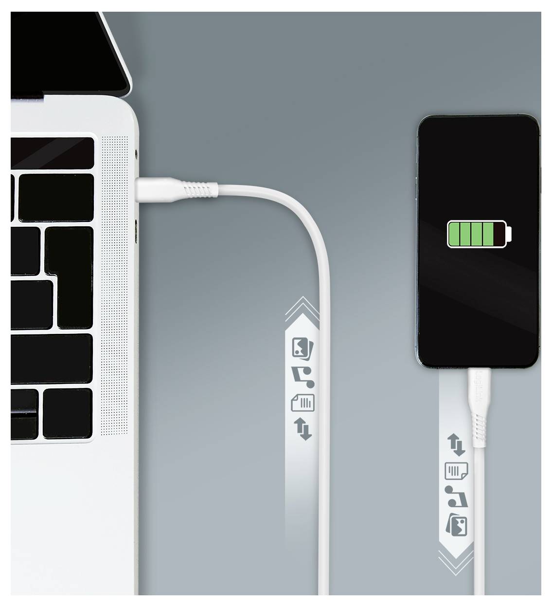 LogiLink USB-C® Kabel USB 2.0 USB-C® Stecker 3.0 m Weiß CU0265-2