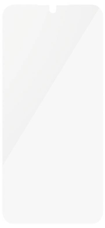 Leeres weißes Smartphone-Bildschirm-Mockup mit einer oberen Notch und abgerundeten Ecken.