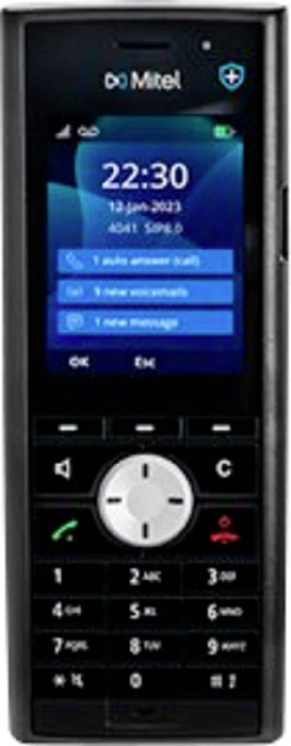 Mitel 722dt DECT (Set) Schnurloses Erweiterungshandgerät Schwarz