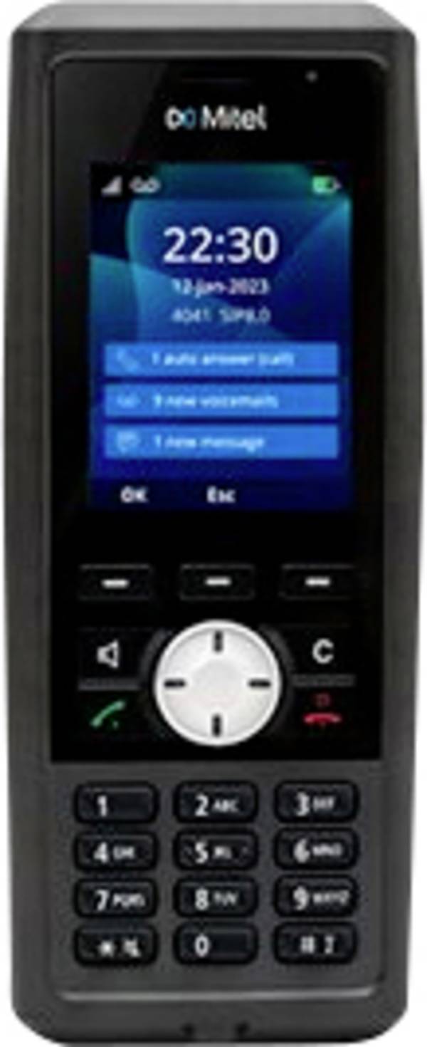 Mitel 732d DECT Handset Schnurloses Erweiterungshandgerät Schwarz