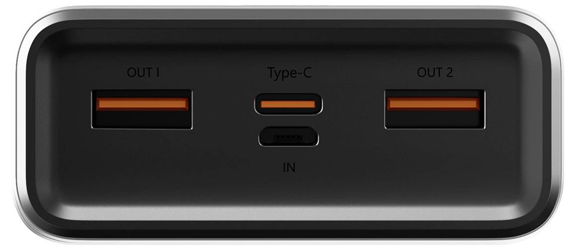 Allity APB-100 Powerbank 20000 mAh Quick Charge, USB PD LiPo USB-C®, USB-A Grau Statusanzeige-4