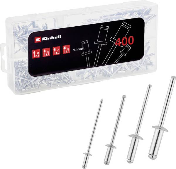 Einhell 461027 Blindniete Aluminium, Stahl Aluminium, Stahl Aluminium, Stahl 1 Set
