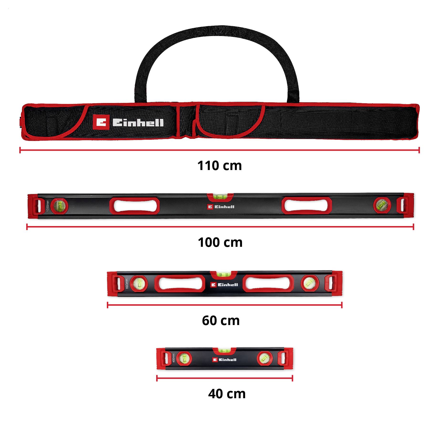 Einhell 65900 Wasserwaagen-Set 0.4 °, 0.6 ° 0.50 mm-1