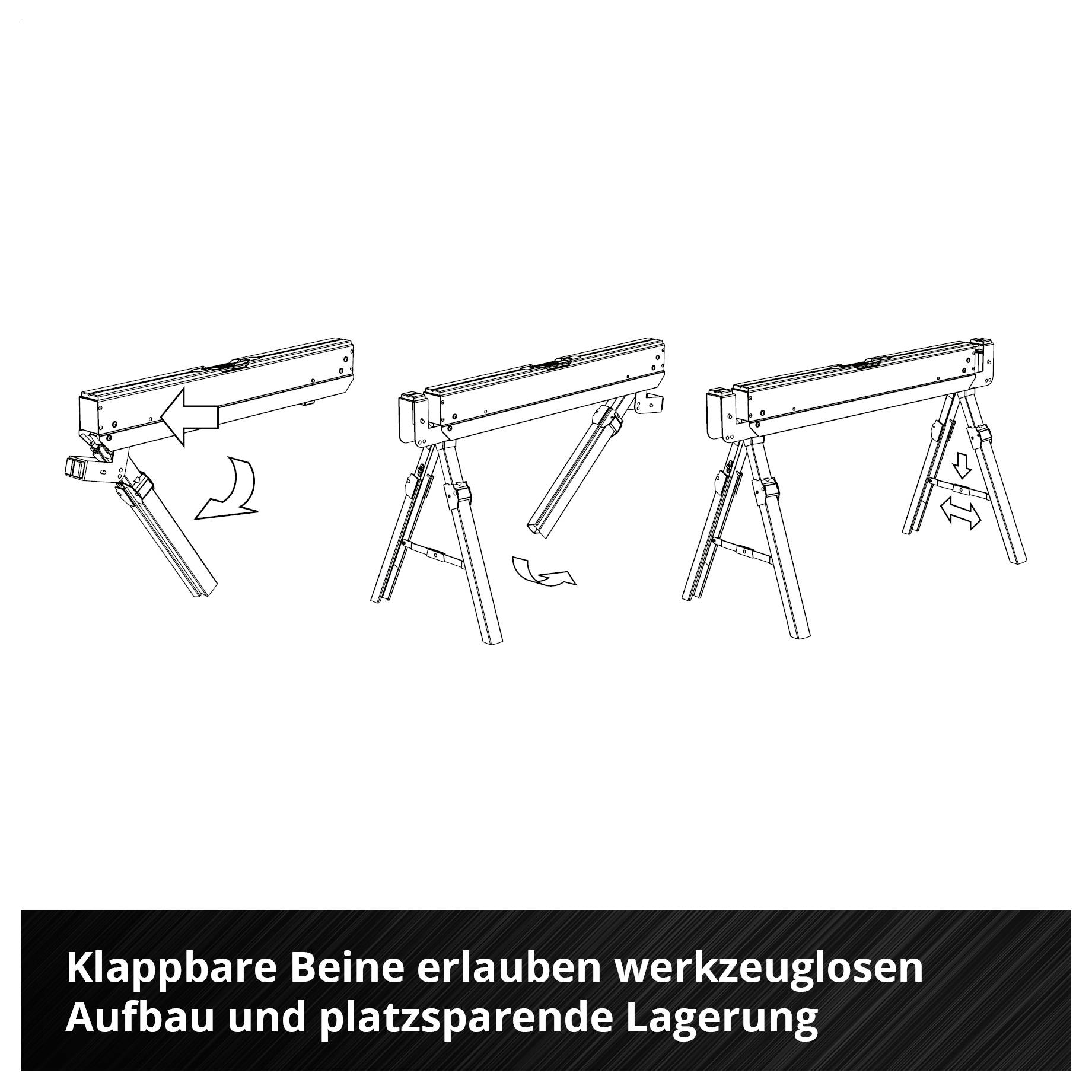 Nahaufnahme eines Bohrers, der ein sauberes Loch in Holz schneidet, mit Holzspänen rundherum und der Beschriftung „Vier-Kant-Schneidekante sorgt für gleichmäßige und effiziente Materialabfuhr".