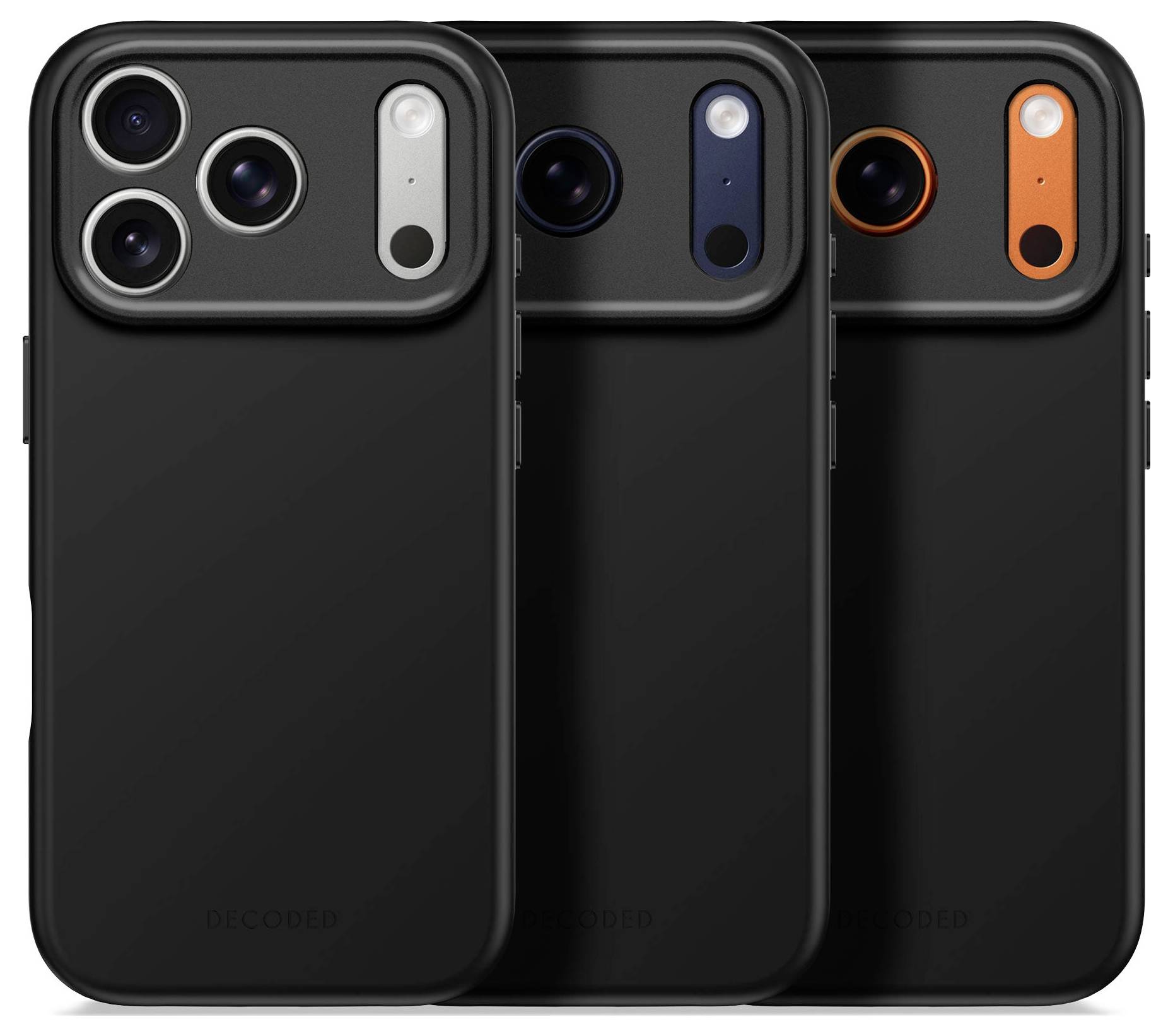 Decoded AntiMicrobial Silicone Backcover iPhone 17 Pro Schwarz D25IPO17PBCS9PK-8
