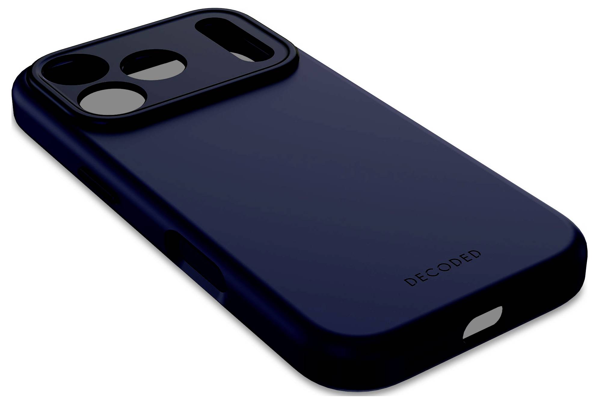 Decoded AntiMicrobial Silicone Backcover iPhone 17 Pro Navy D25IPO17PBCS9TY-5