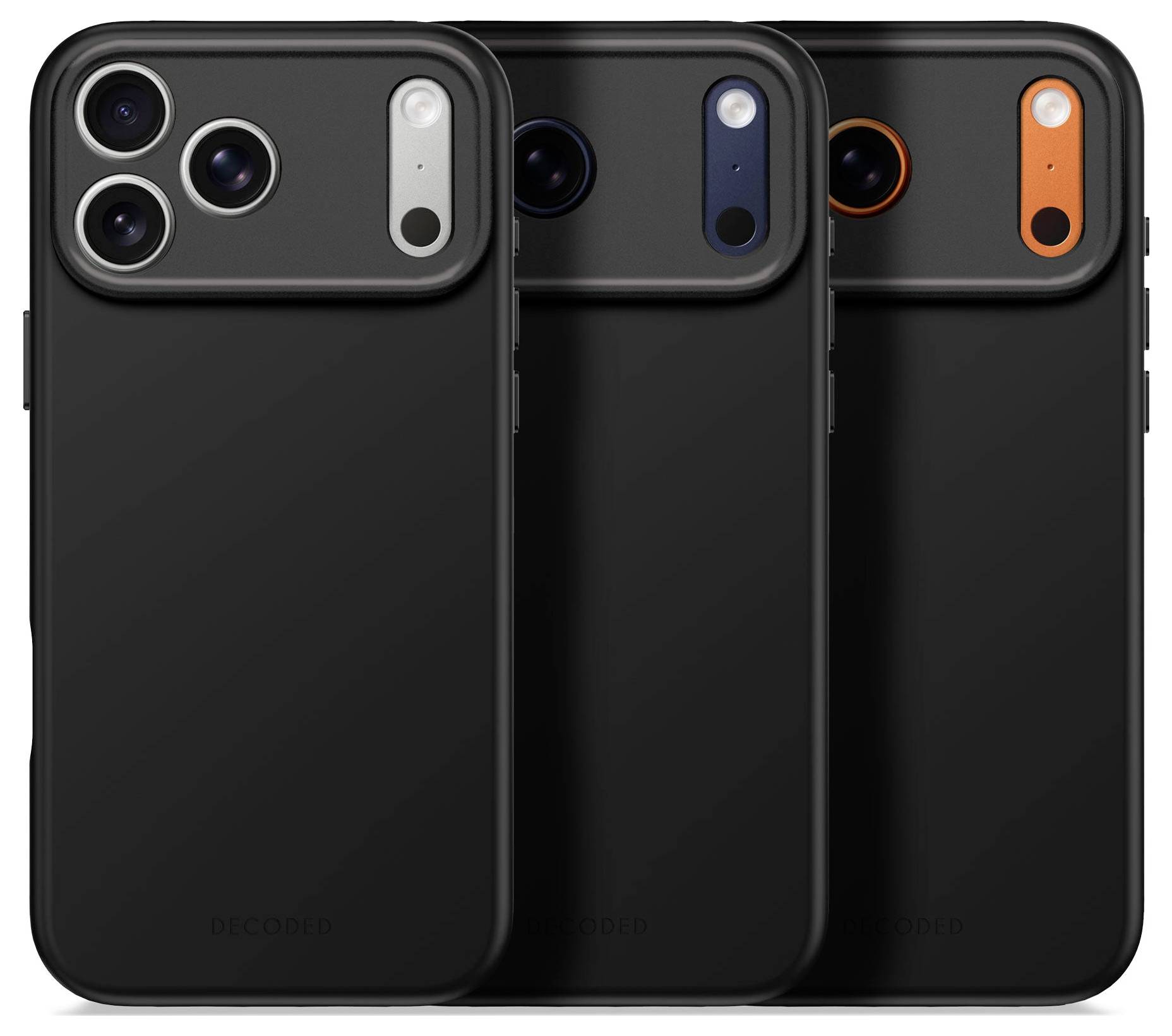 Decoded AntiMicrobial Silicone Backcover iPhone 17 Pro Max Schwarz D25IPO17PKBCS9PK-8