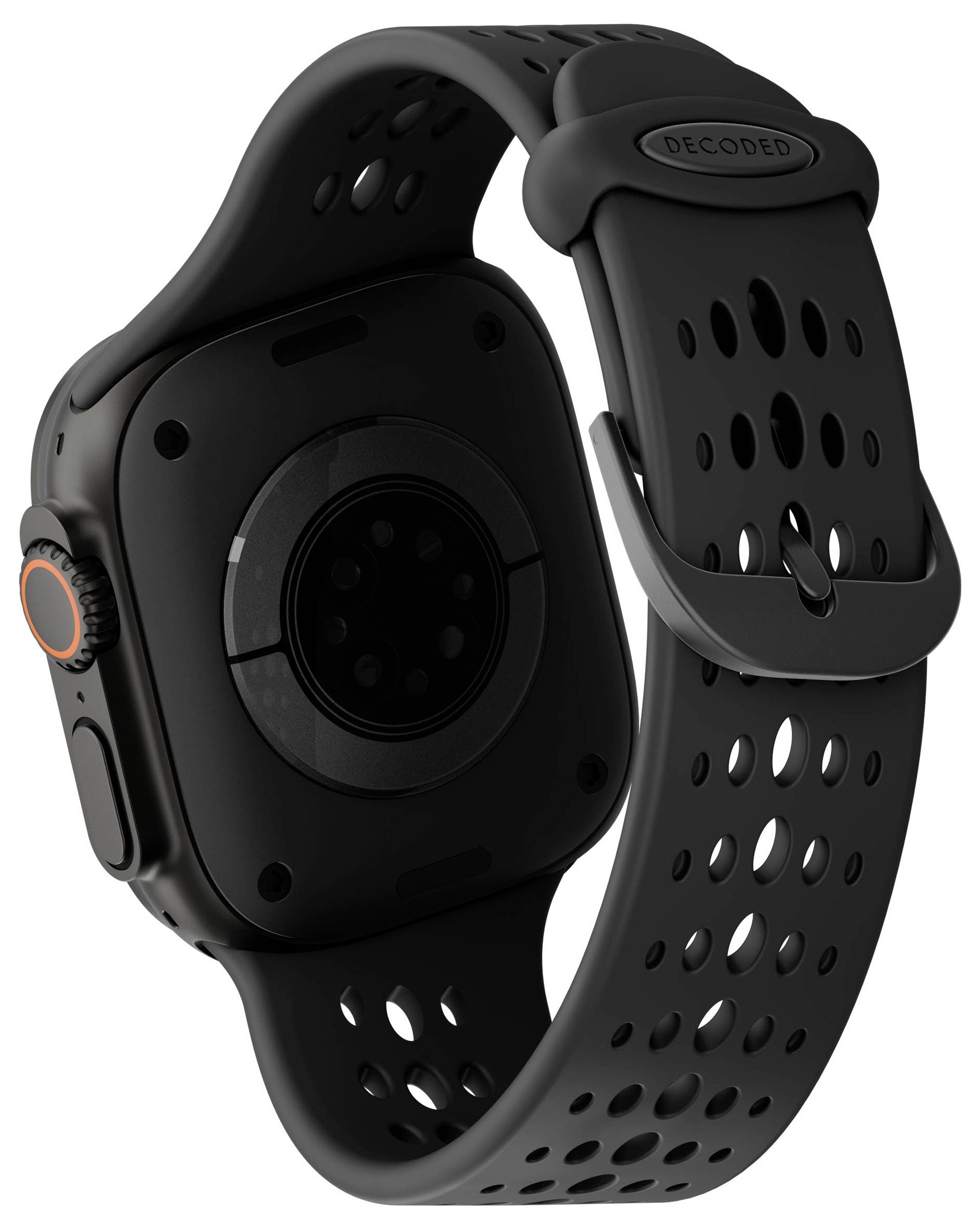 Decoded Decoded Silicone Ares O Strap for Apple Armbandschlaufe Schwarz-2