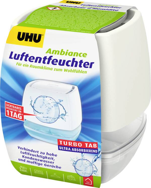 UHU Luftentfeuchter 10 m³ Weiß