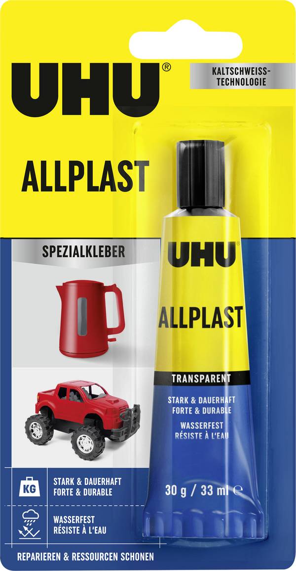 UHU Universalkleber flüssig ALLPLAST 9000177 30 g