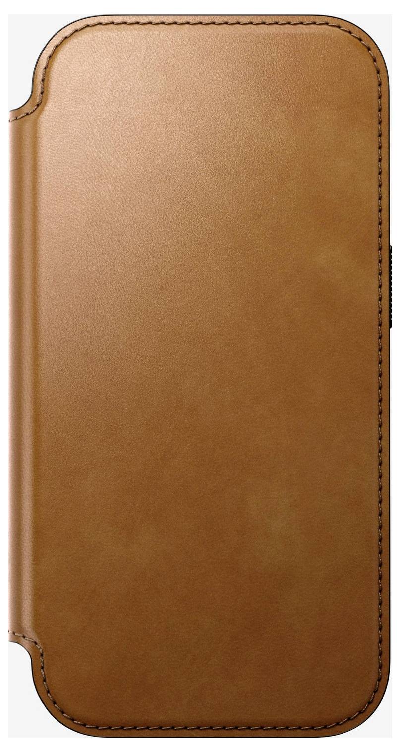 Nomad Modern Leather Folio Flip Case Apple iPhone 17 Pro Beige NM014179858-9